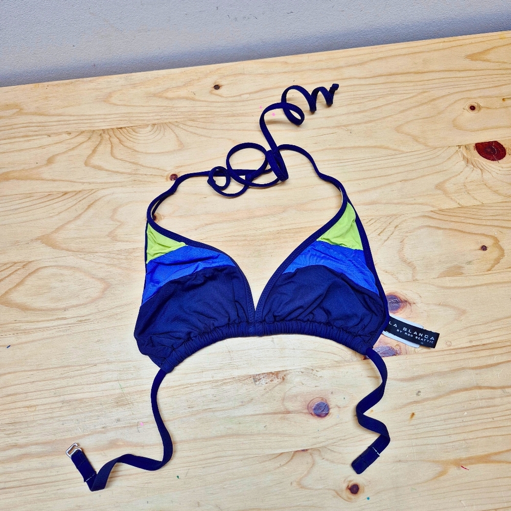 Colorful Triangle Bikini Top